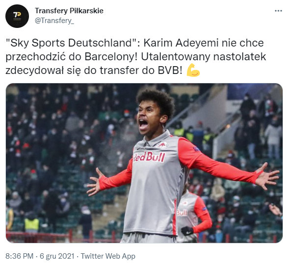 Adeyemi wybrał klub! JEDNAK NIE BARCA!